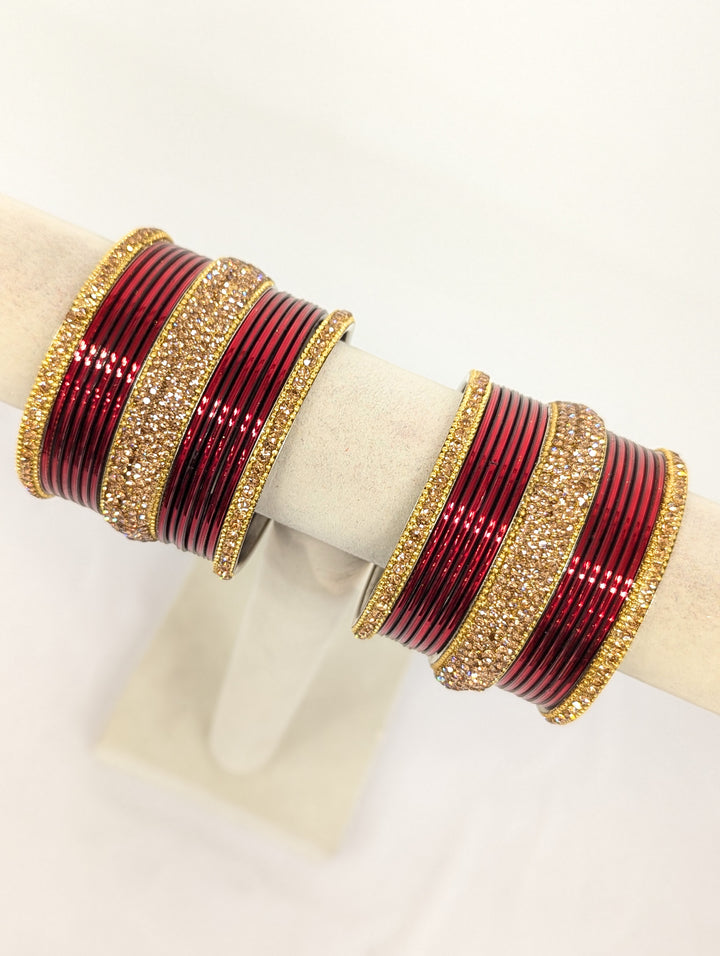 Kamini Stones Bangles  - 2 HAND SET