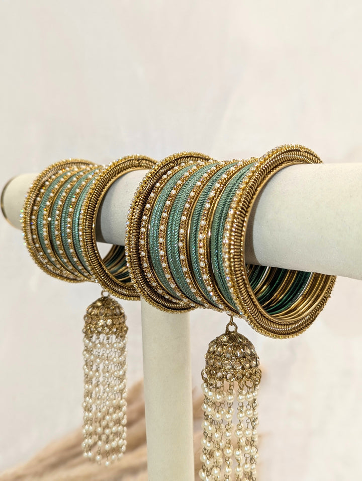 Saanvi Jhumka Stone Bangles
