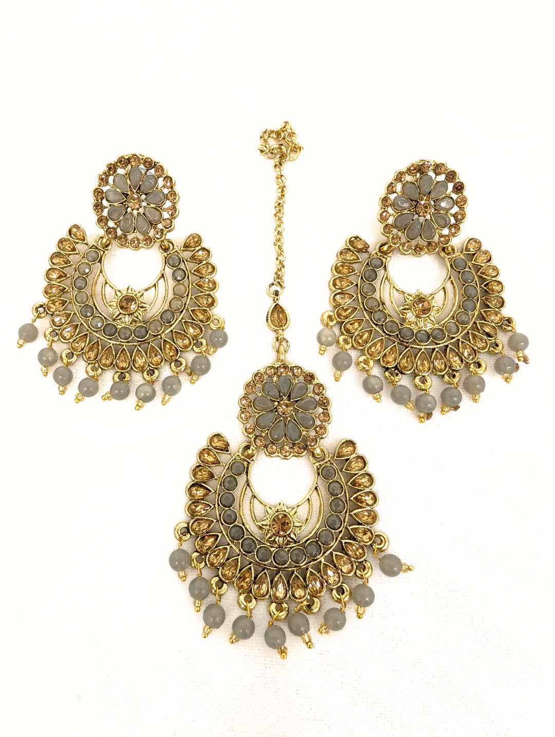 RUPALI POLKI EARRING AND TIKKA