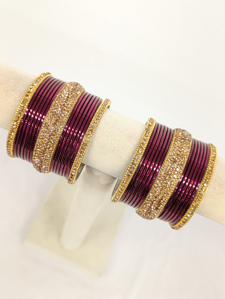 Kamini Stones Bangles  - 2 HAND SET