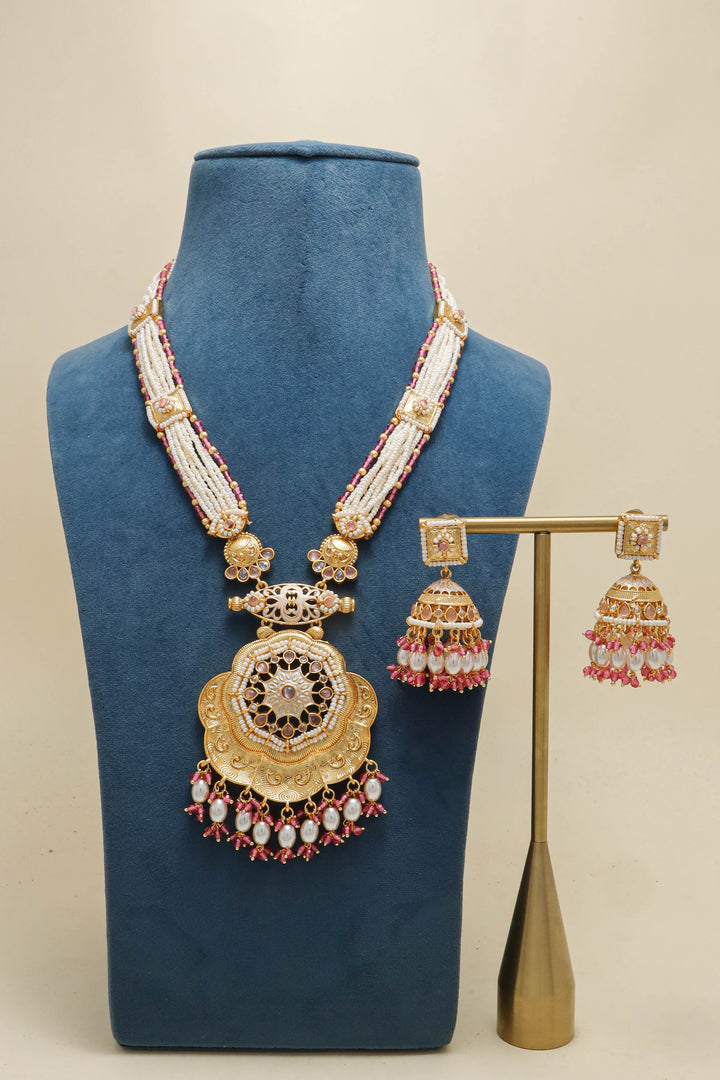 Pari Polki Full Mala Set