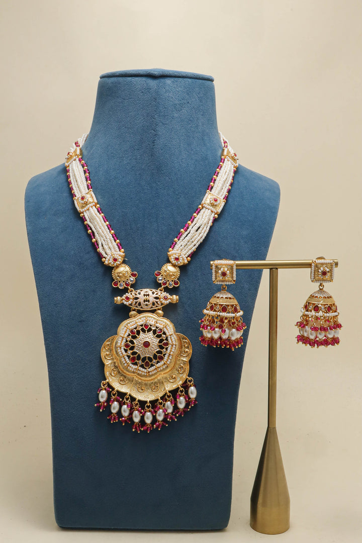 Pari Polki Full Mala Set