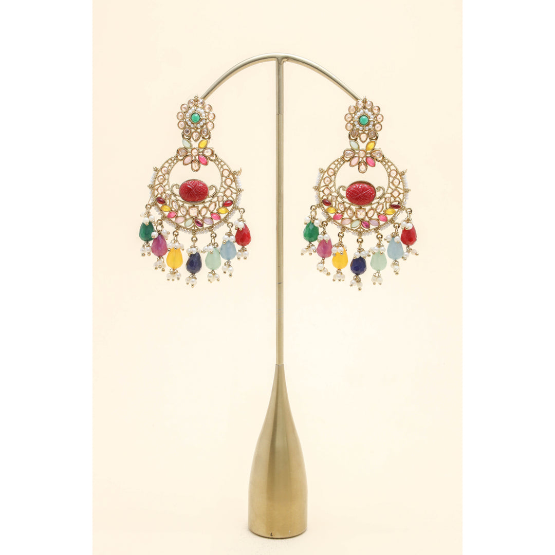 NANDINI POLKI EARRINGS