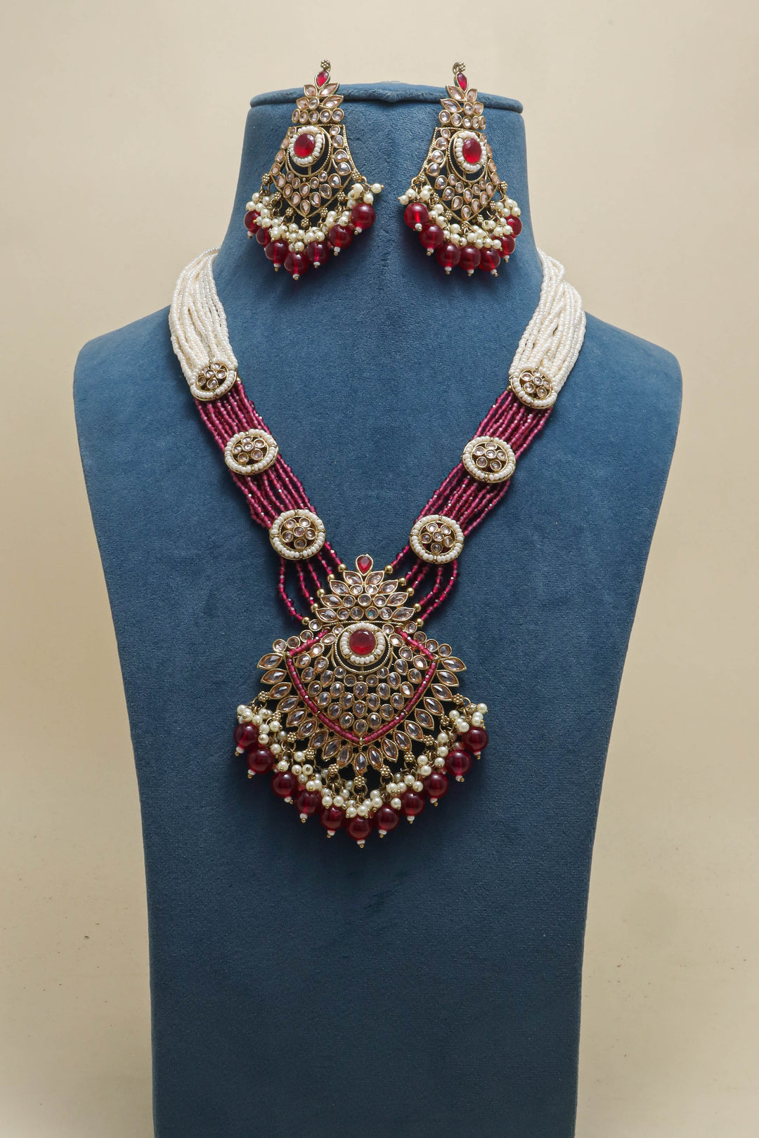 Samaira Polki Full Mala Set