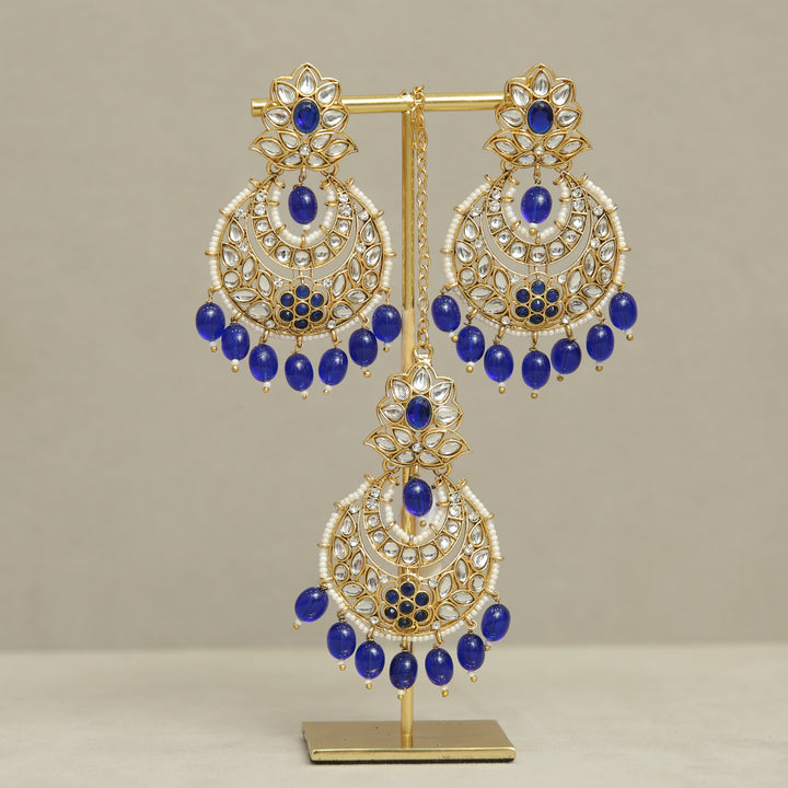 Emilia Kundan Earrings And Tikka