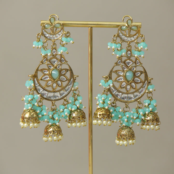 Nisha Kundan Earrings