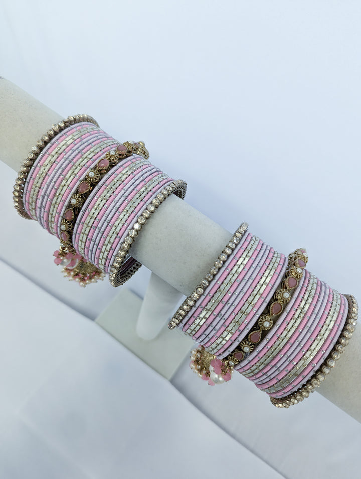 PINK BANGLES - 2 HAND SET