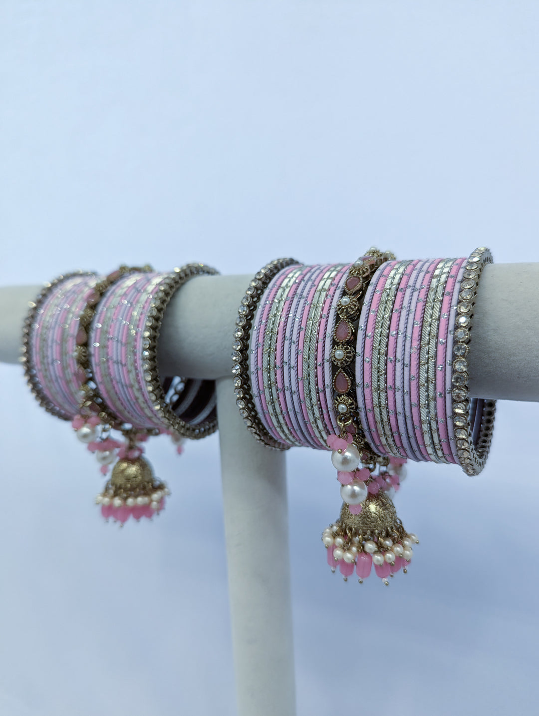 PINK BANGLES - 2 HAND SET