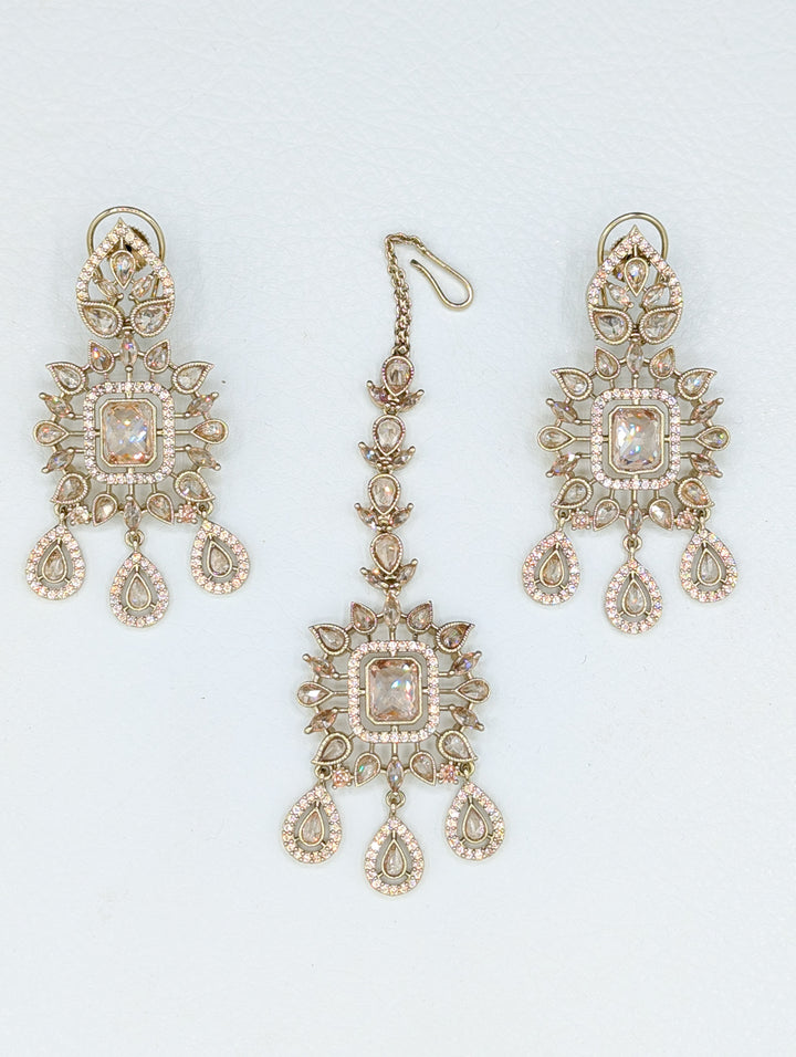 Jiya CZ Earring and Tikka