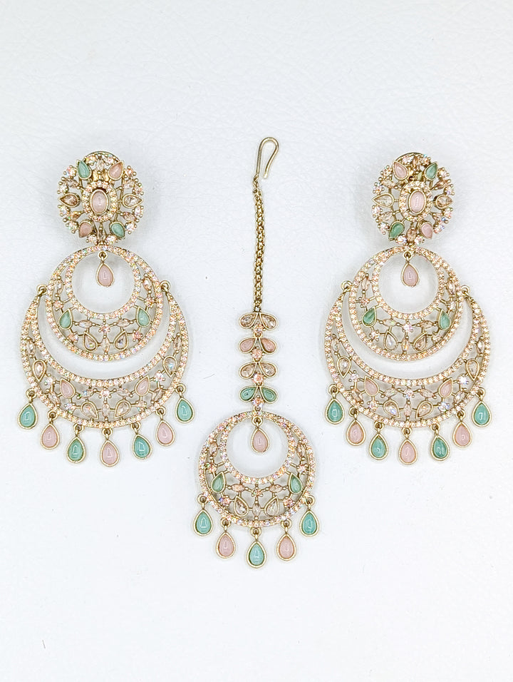 Aahana CZ Earring and Tikka