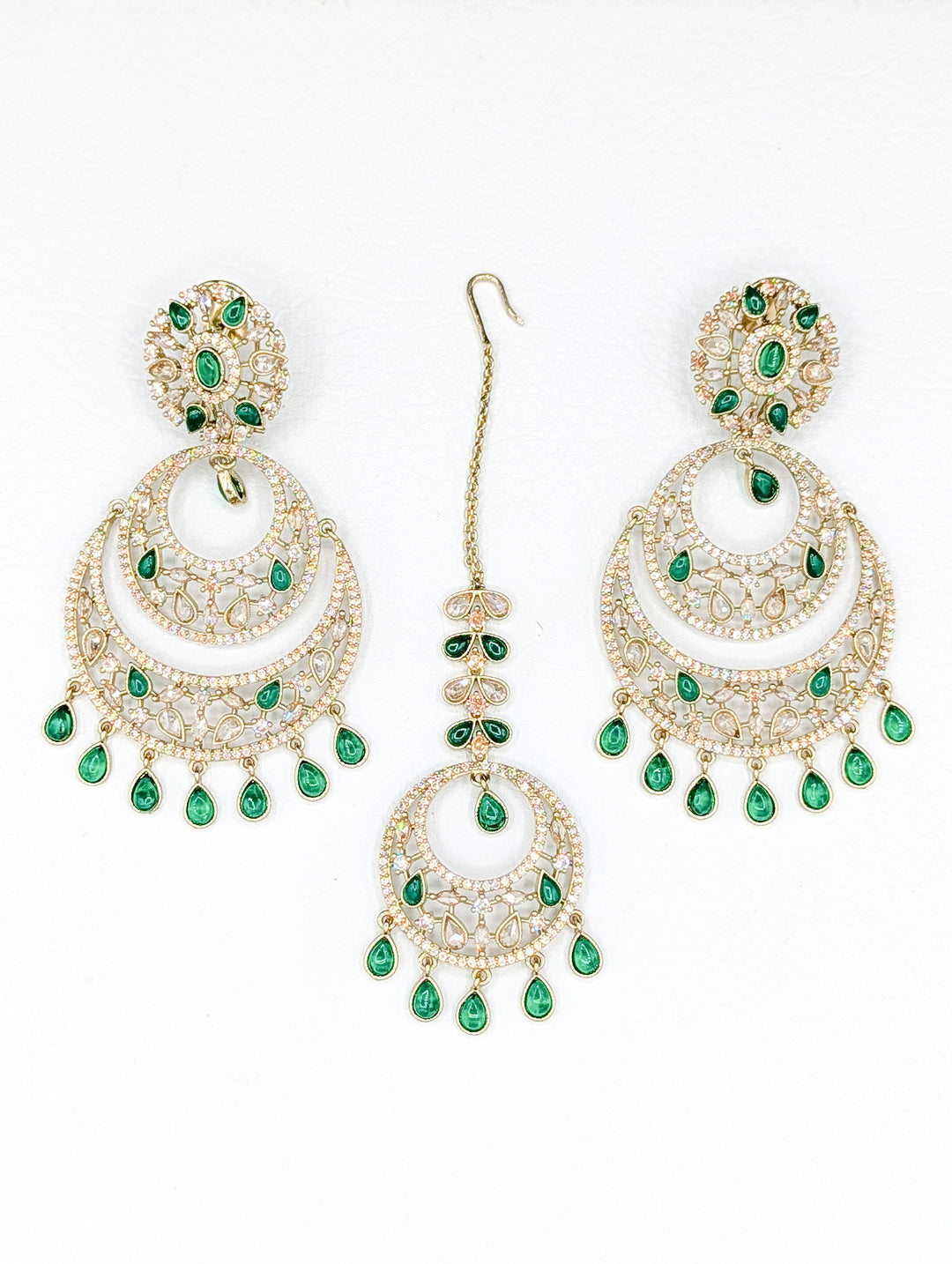 Aahana CZ Earring and Tikka