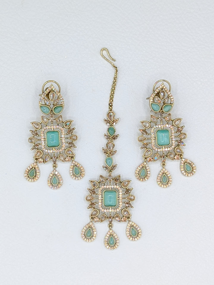 Jiya CZ Earring and Tikka