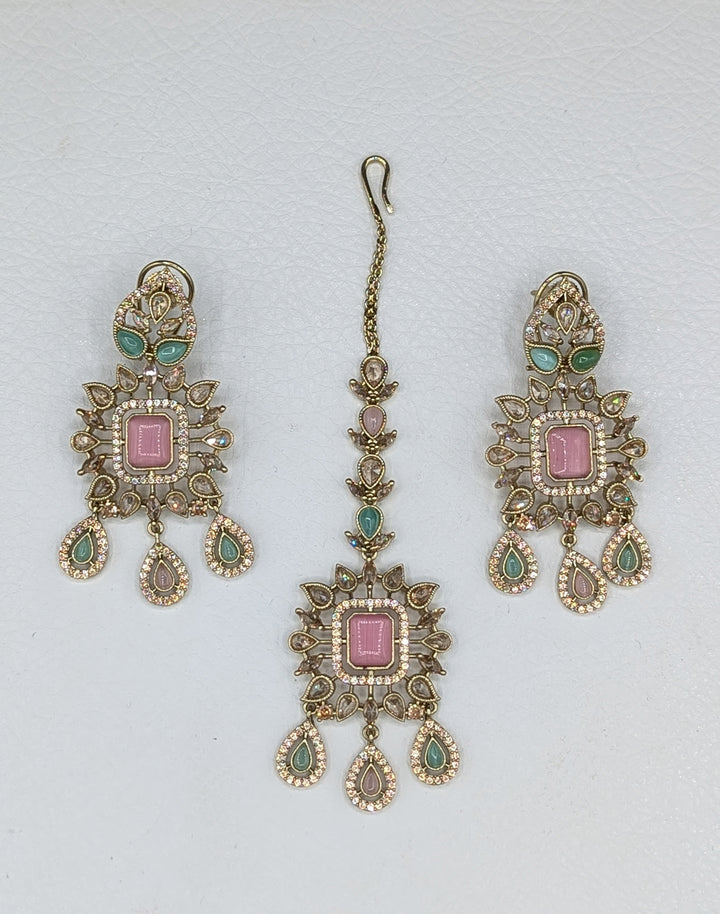 Jiya CZ Earring and Tikka