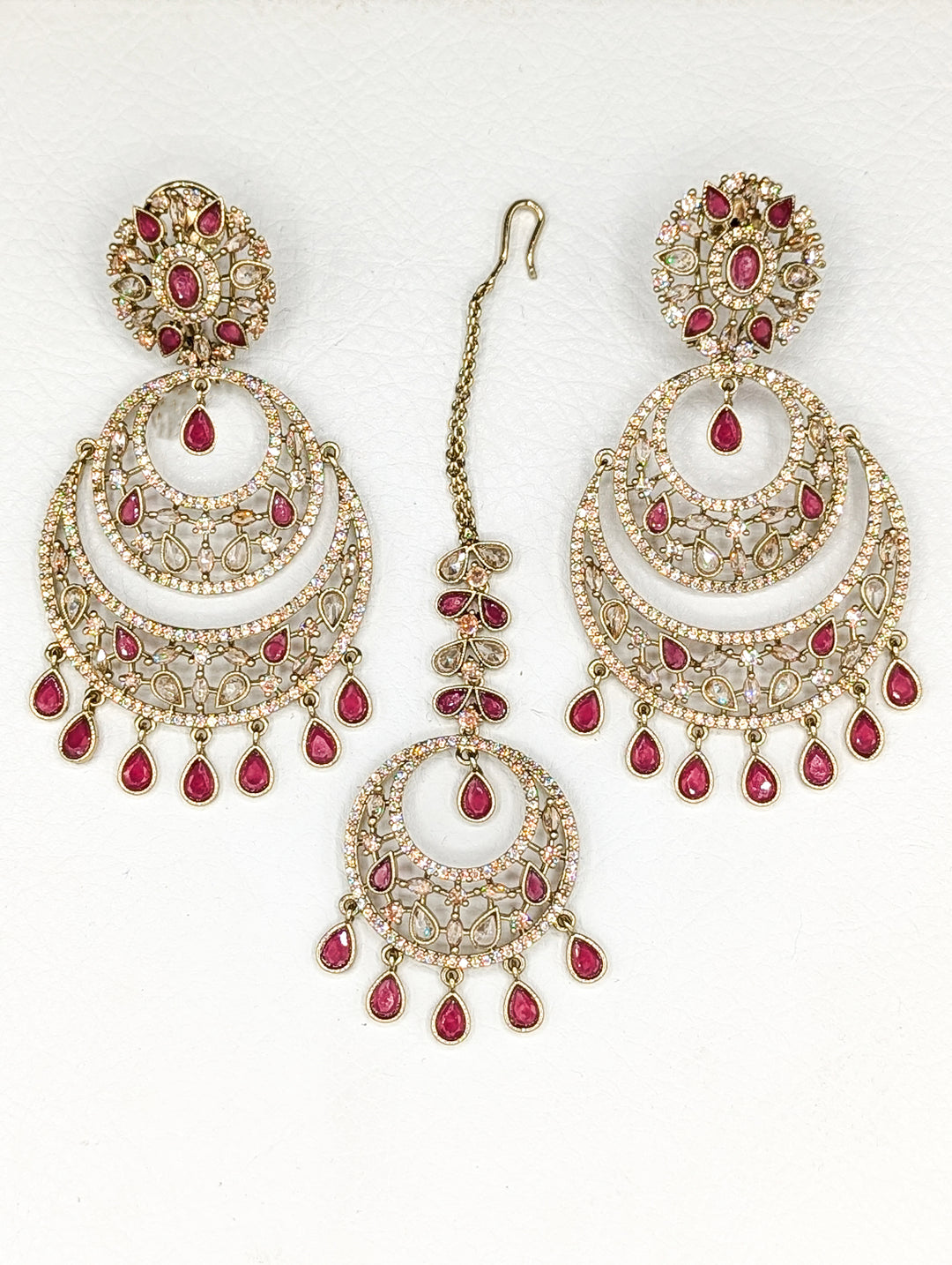 Aahana CZ Earring and Tikka