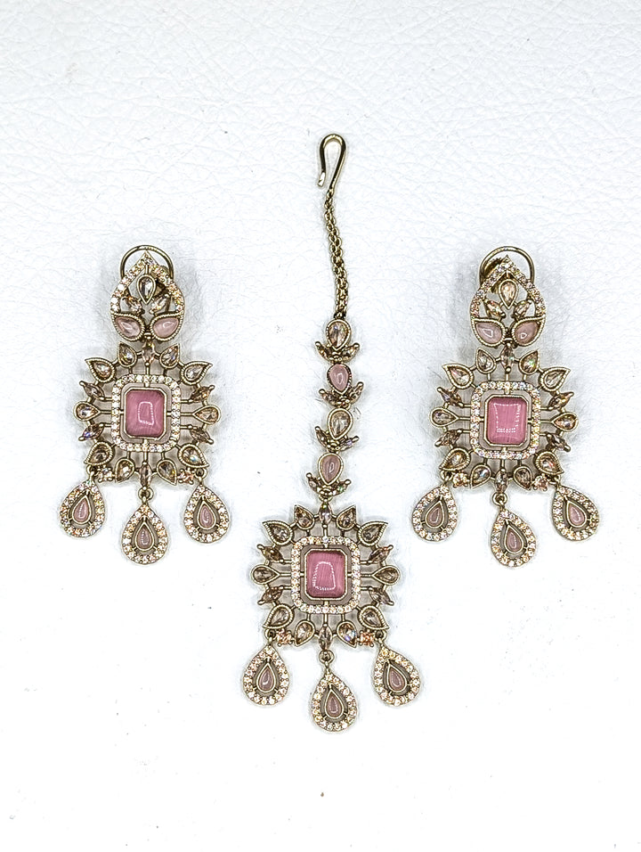 Jiya CZ Earring and Tikka