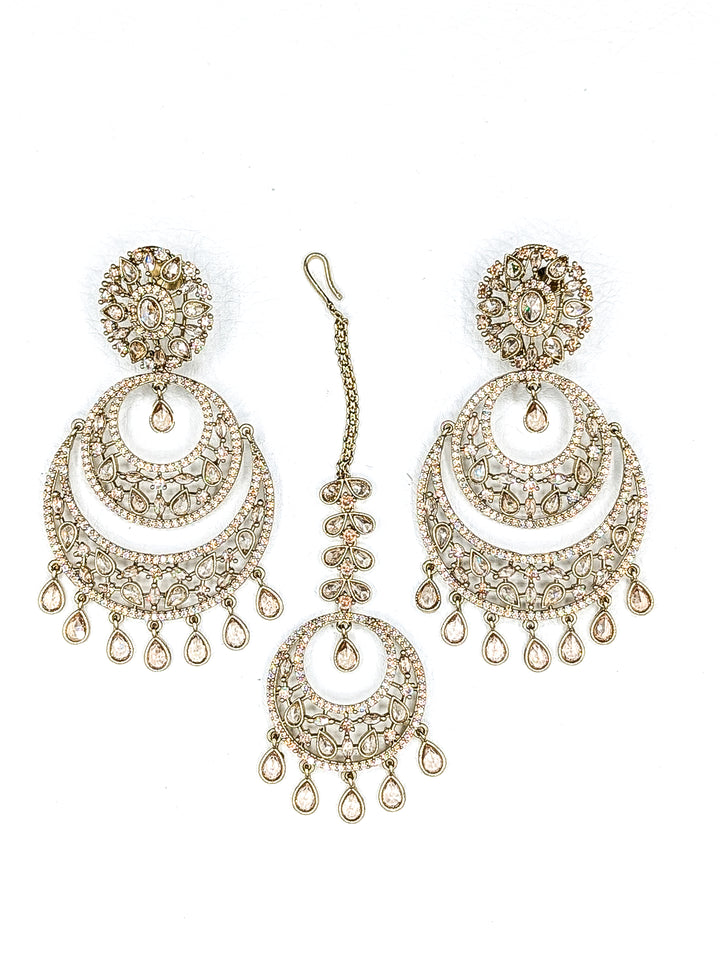 Aahana CZ Earring and Tikka