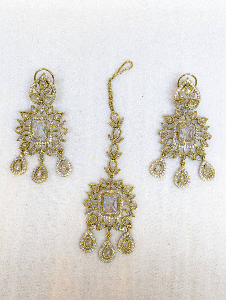 Jiya CZ Earring and Tikka