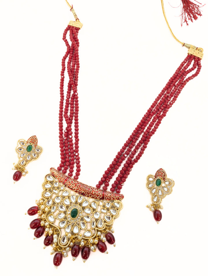 Abilasha Kundan Mala Set