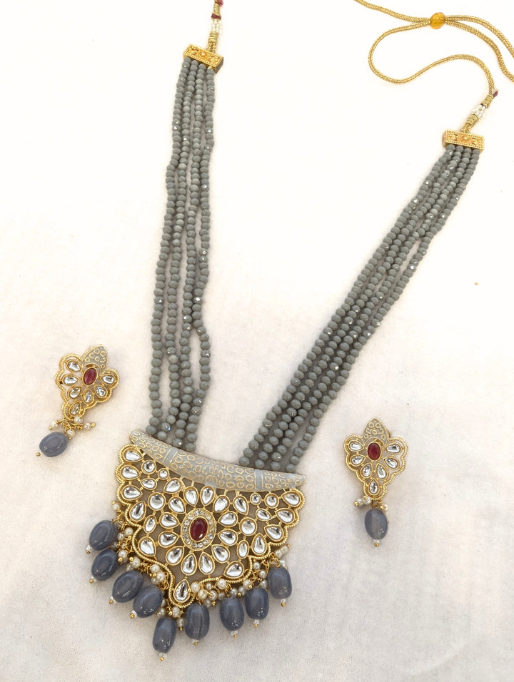 Abilasha Kundan Mala Set