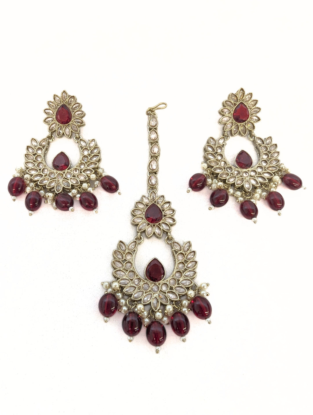 Nandni Polki Earrings and Tikka