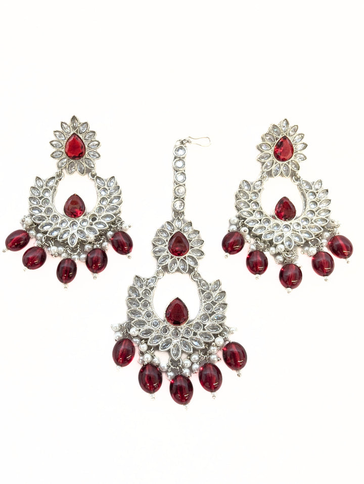 Kiara Polki Earrings and Tikka