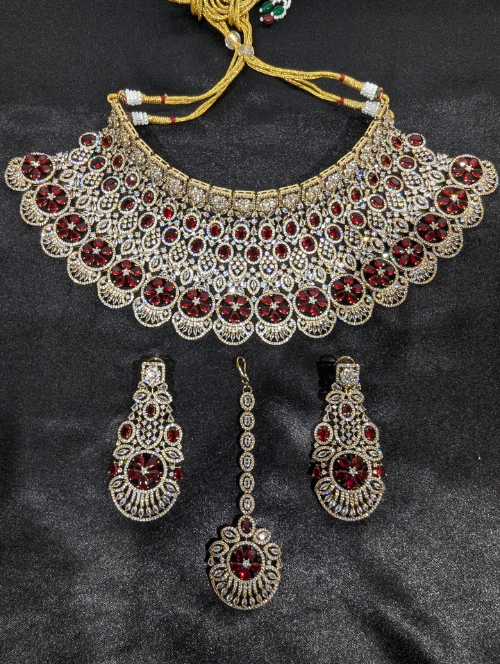 Neelam CZ Semi Bridal Set