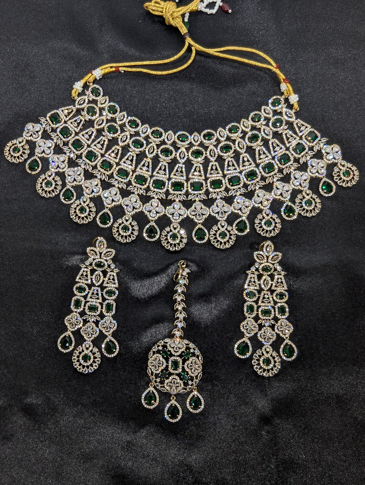 Shivani CZ Semi Bridal Set