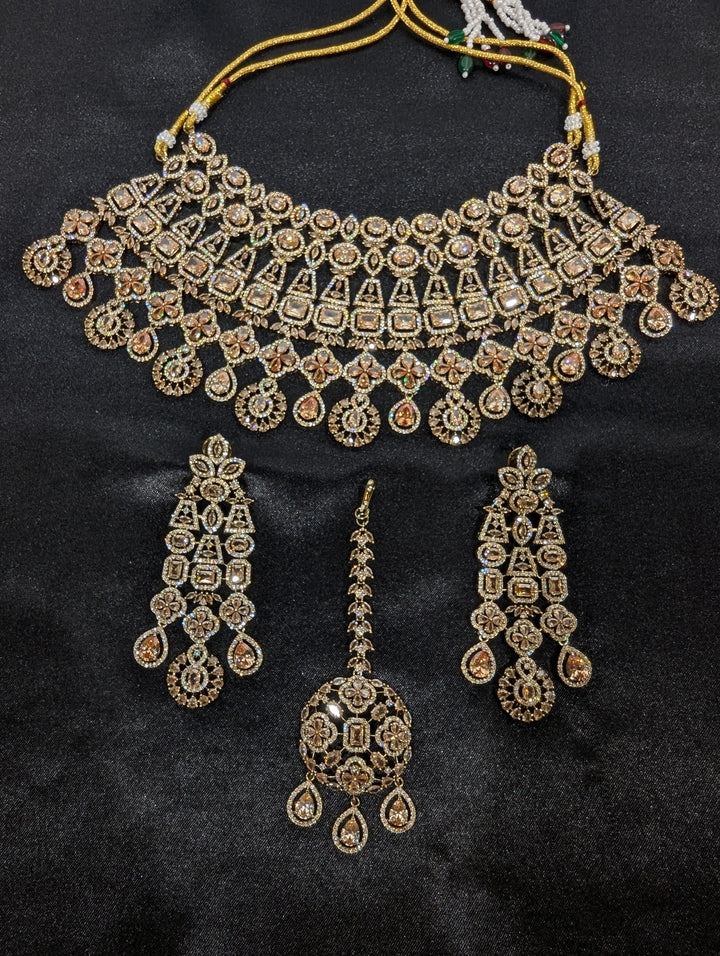 Aanya CZ Semi Bridal Set