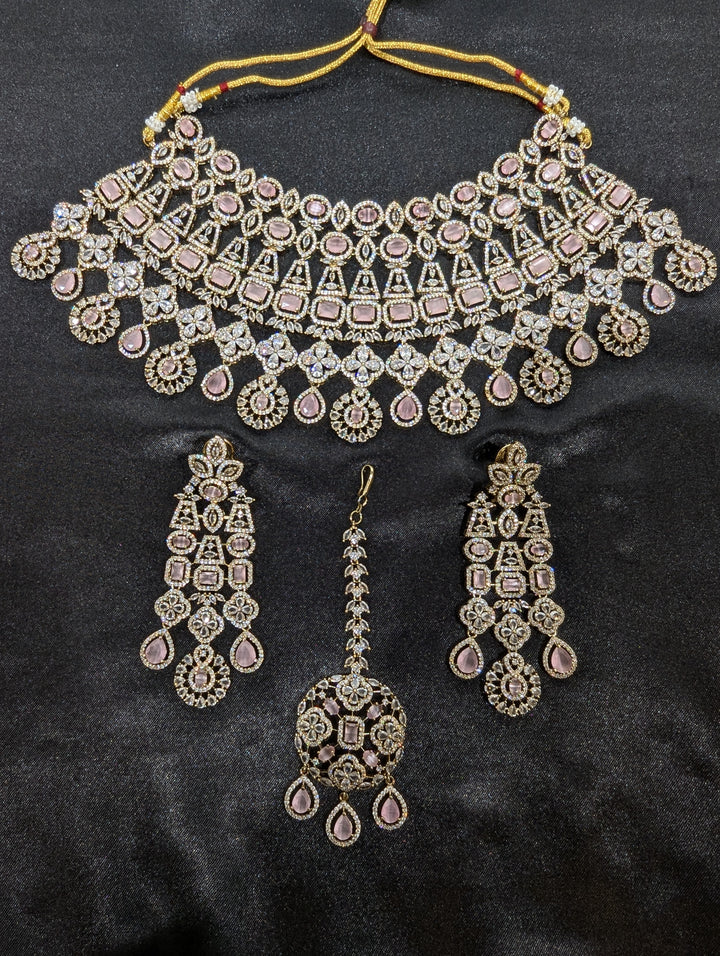 Aishani CZ Semi Bridal Set