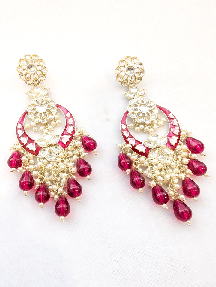 Diya Meenakari Earrings