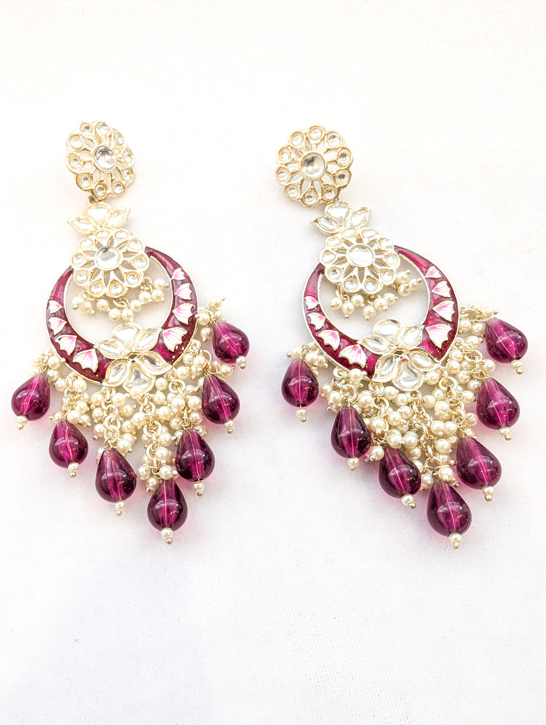 Diya Meenakari Earrings