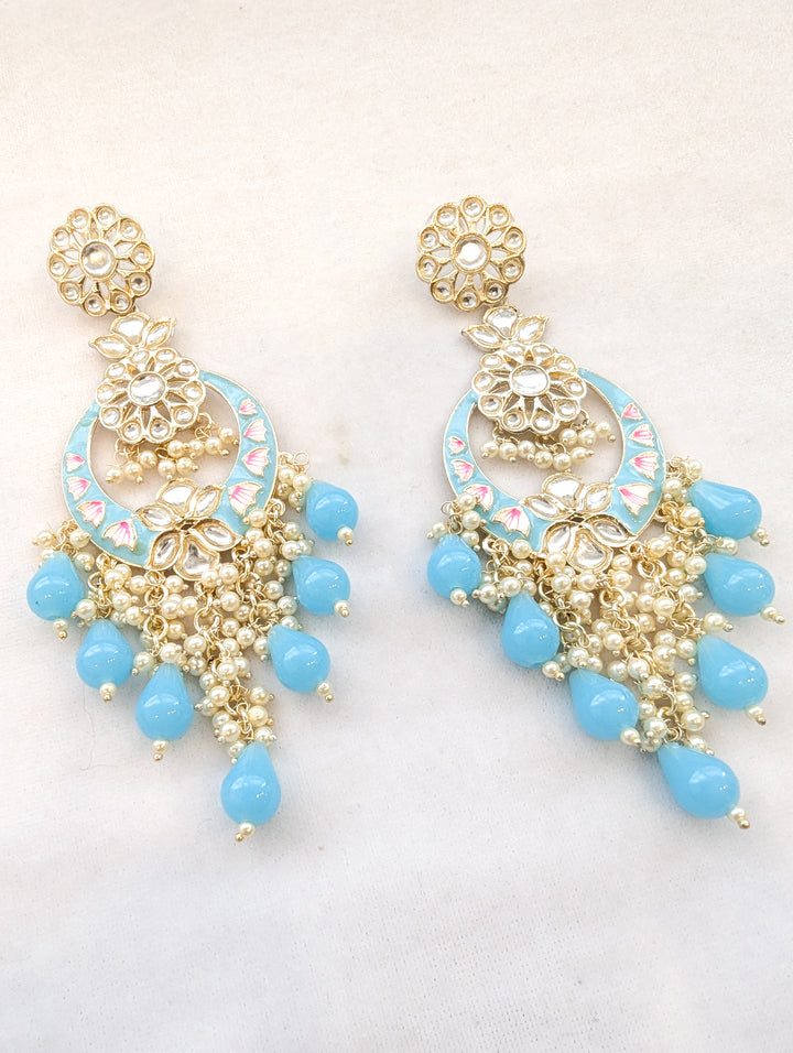 Diya Meenakari Earrings