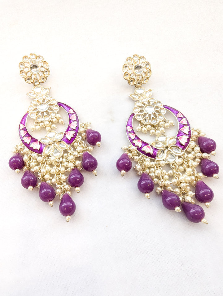 Diya Meenakari Earrings