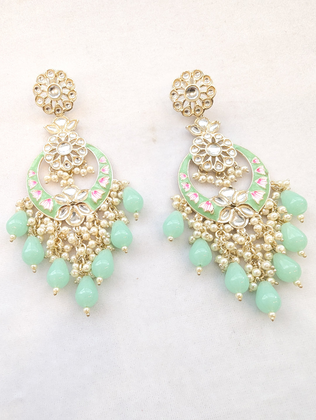 Diya Meenakari Earrings