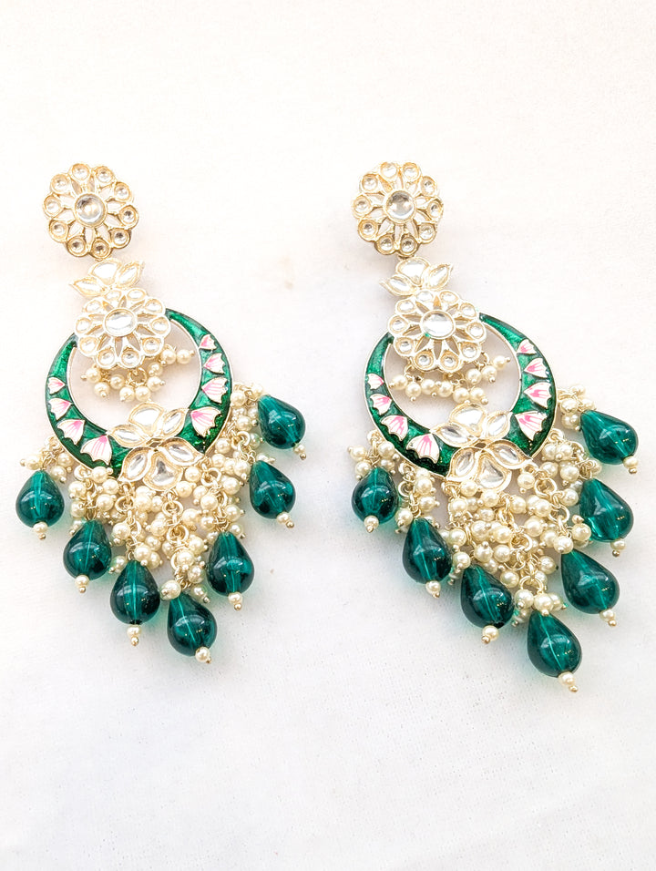 Diya Meenakari Earrings