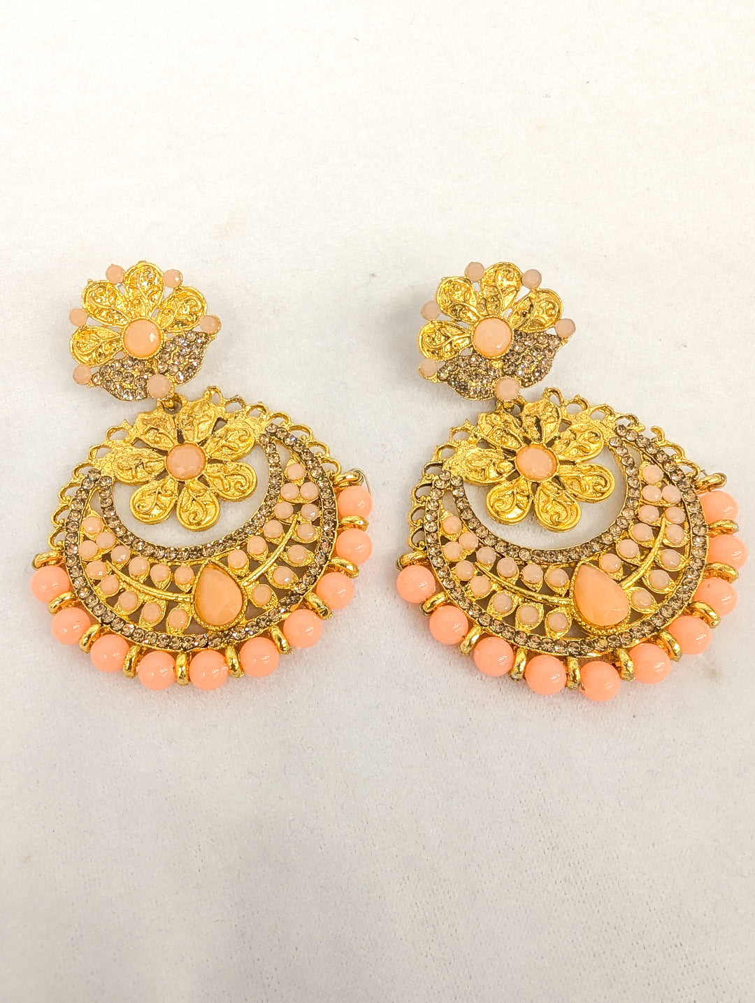 Ararna Stone Earrings With Tikka