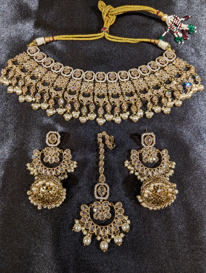 Divya Polki Semi Bridal Set