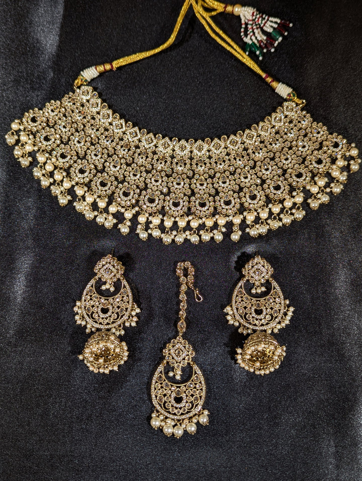 Mahika CZ Semi Bridal Set