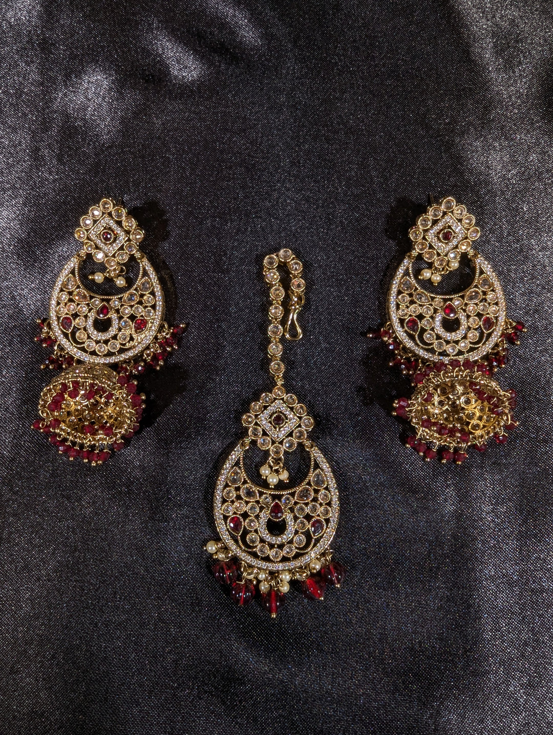 Manvi CZ Semi Bridal Set