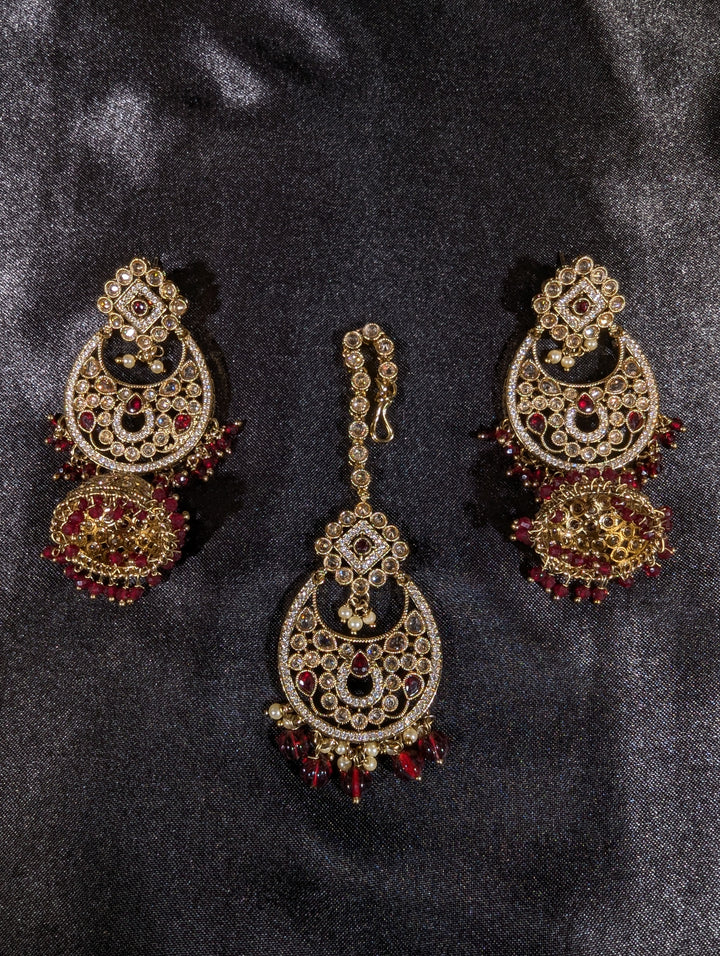 Manvi CZ Semi Bridal Set