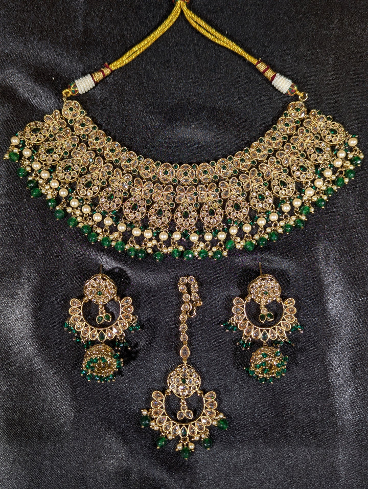 Gayatri Polki Semi Bridal Set