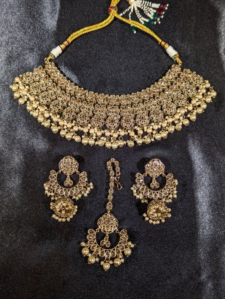 Saachi Polki Semi Bridal Set