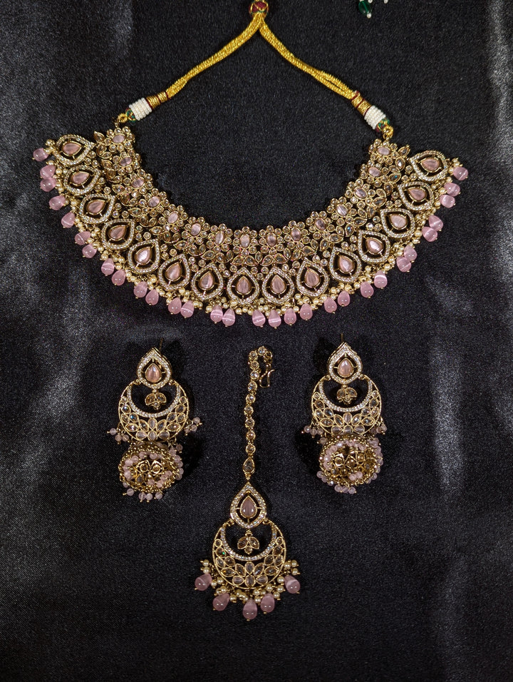 Meera Polki Semi Bridal Set