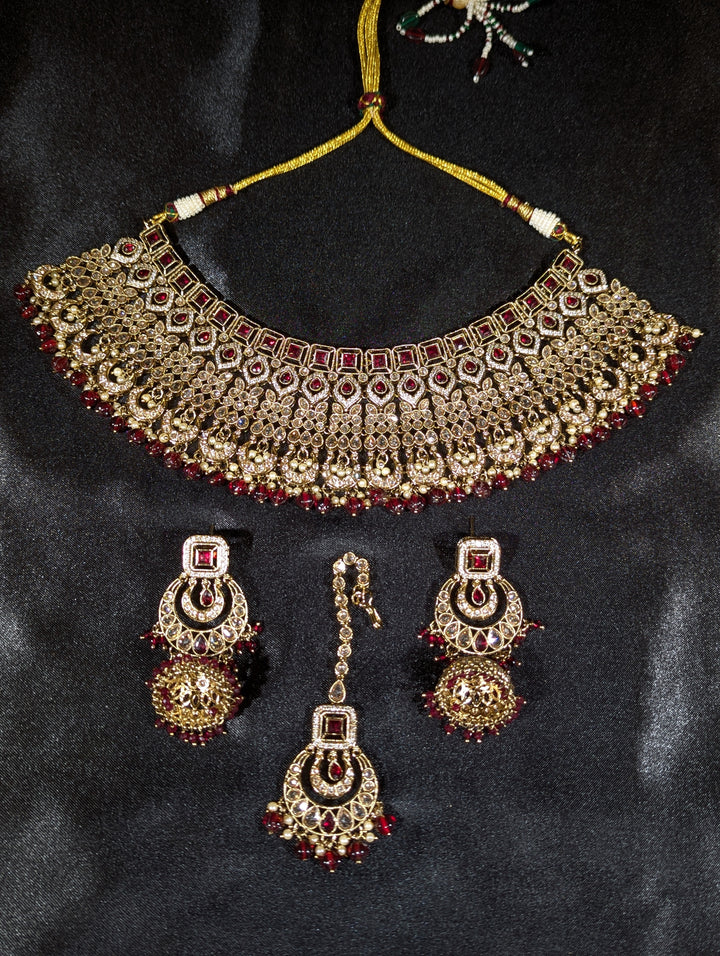 Diya Polki Semi Bridal Set