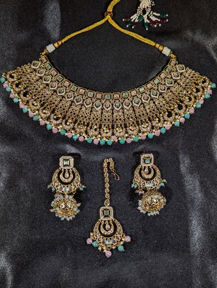 Radhika Polki Semi Bridal Set