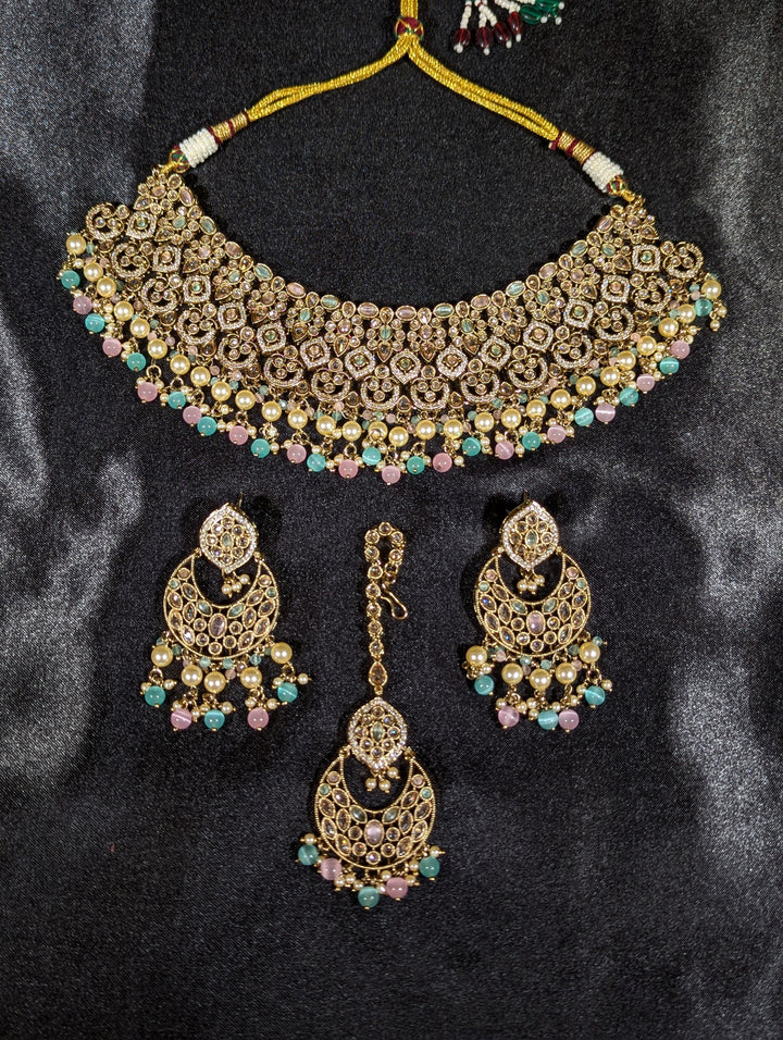 Ridhi CZ Semi Bridal Set