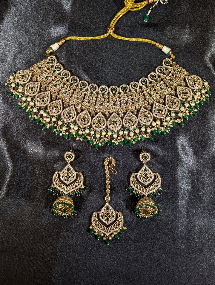 Ishani CZ Semi Bridal Set