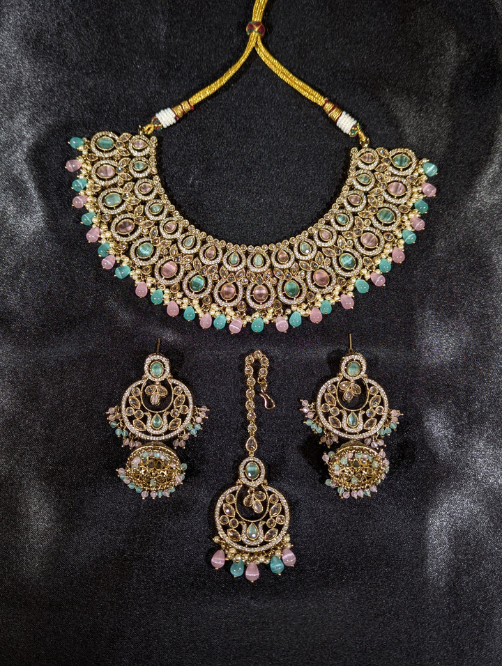 Eshita CZ Semi Bridal Set