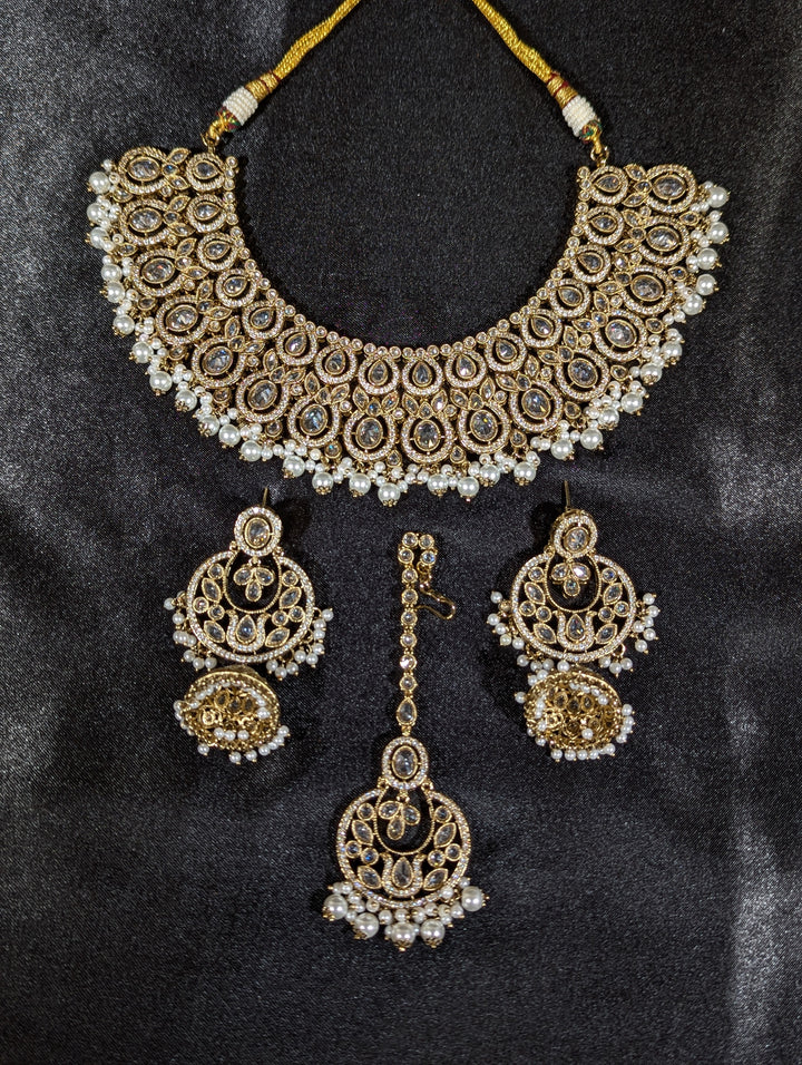 Anvi CZ Semi Bridal Set