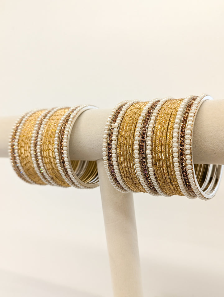 Samira Stones Bangles  - 2 HAND SET